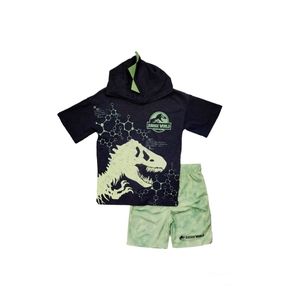 Jurassic World Graphic Hoodie and Shorts Set for Boys